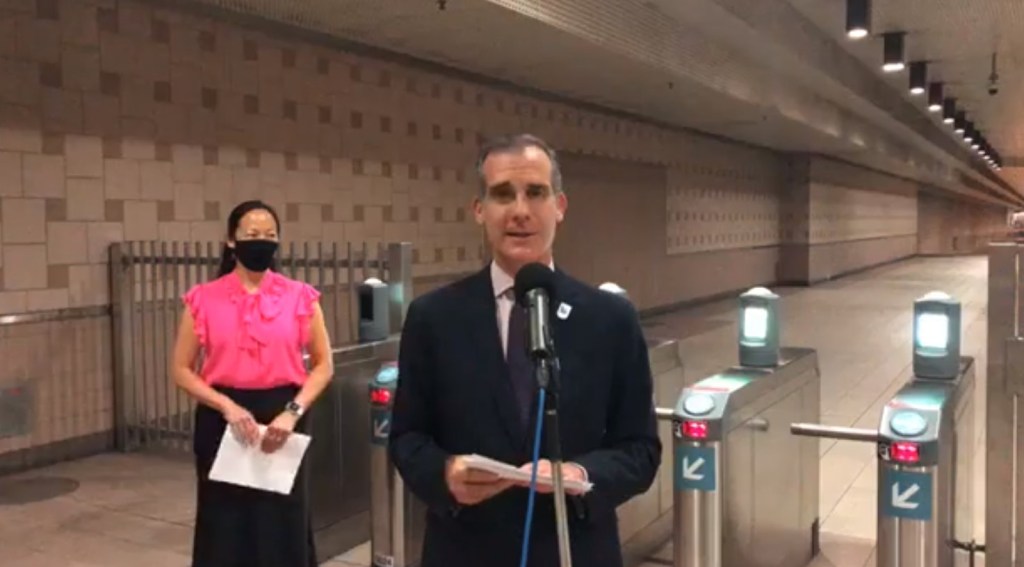Mayor Garcetti Introduces New Metro TAP App – Riders Can Now Use Phone To Pay Fare