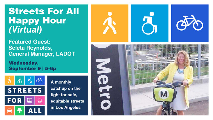 Streets for All happy hour today