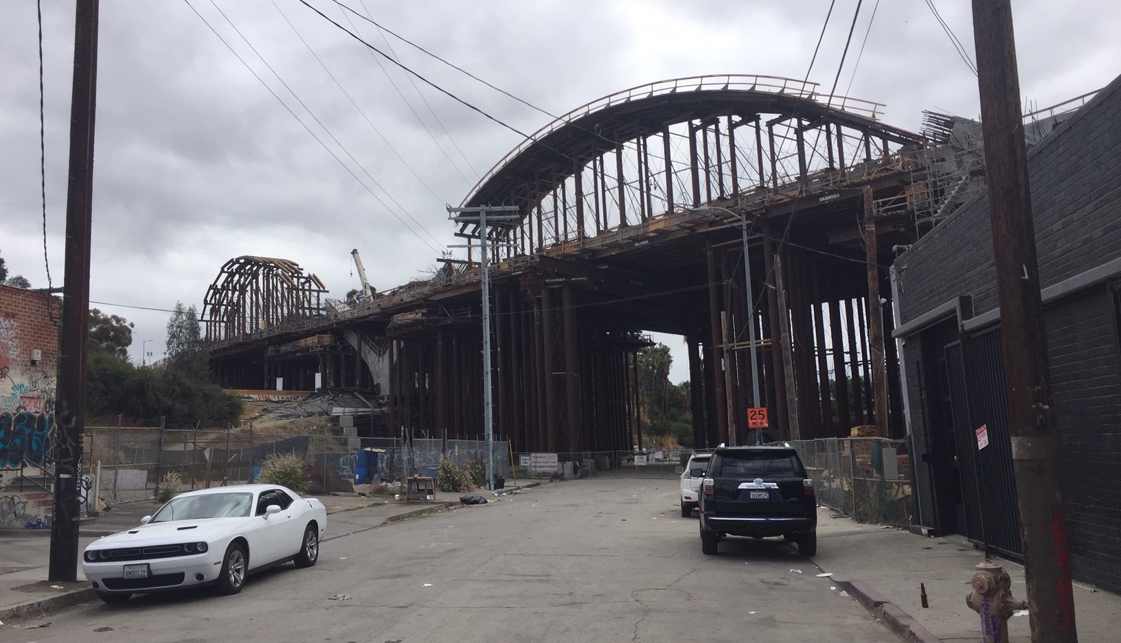 Sixth Street Bridge construction taking shape