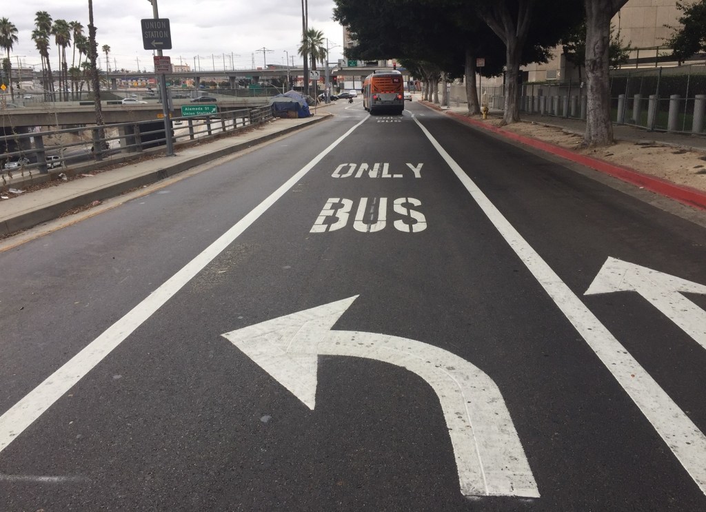 Metro and LADOT’s New Aliso Street Bus Lane, and What Comes Next?