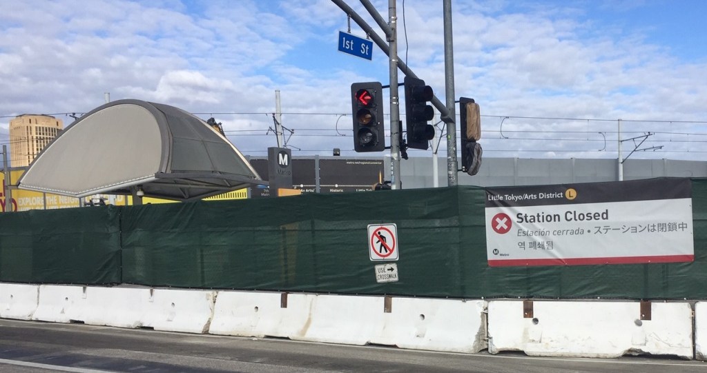 Little Tokyo Station Is Closed; New Bike-Share Helps Bridge Two-Year Gap