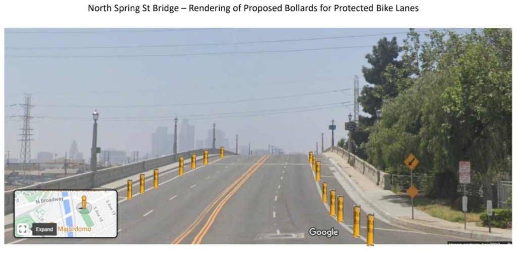 Delayed Bike Lanes Coming Soon to Widened North Spring Street Bridge