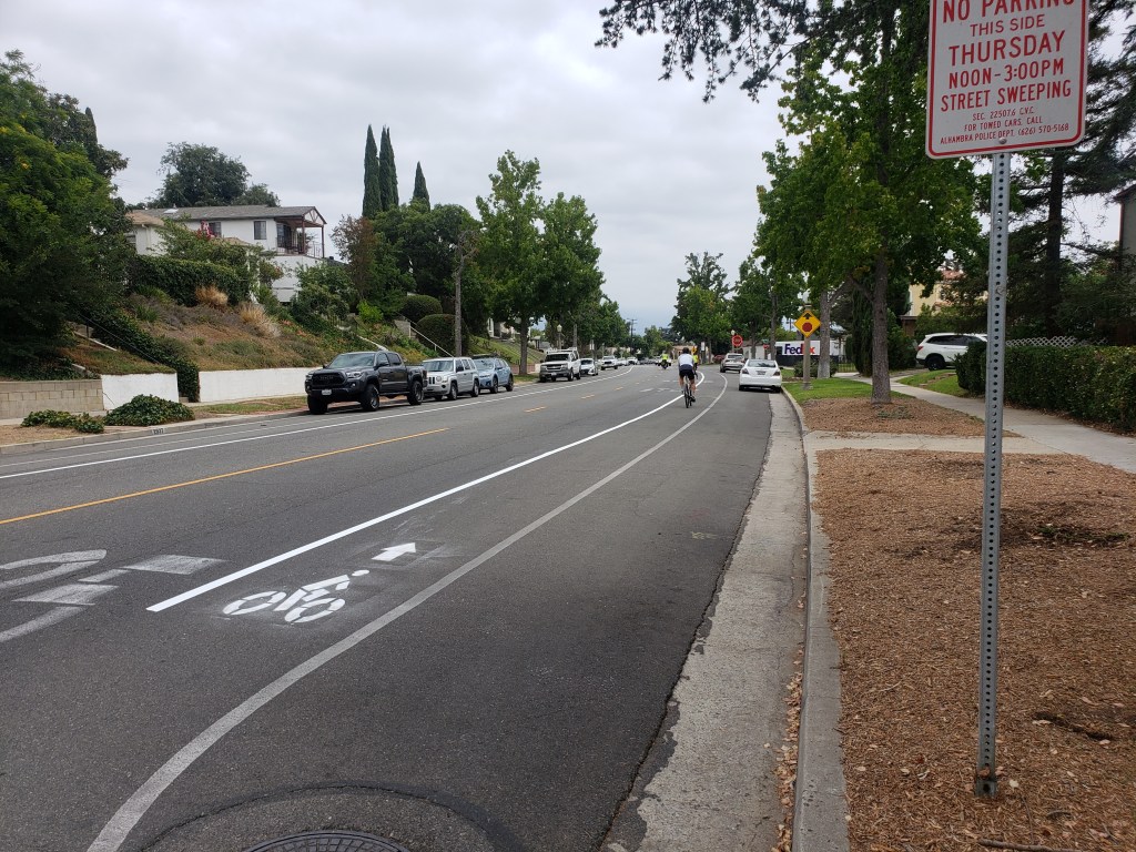 Eyes On The Street: Pop Up Bike Lane and Curb Extensions in Alhambra