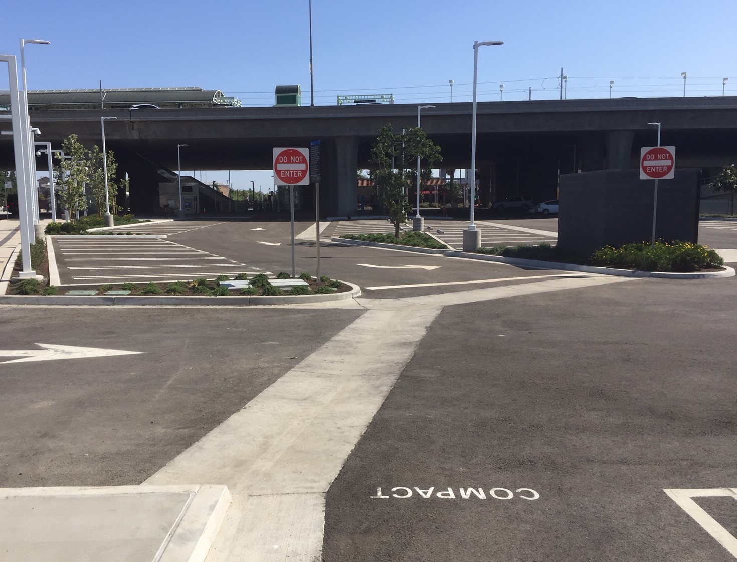 xxxxx park-and-ride lot at Rosa Parks Station