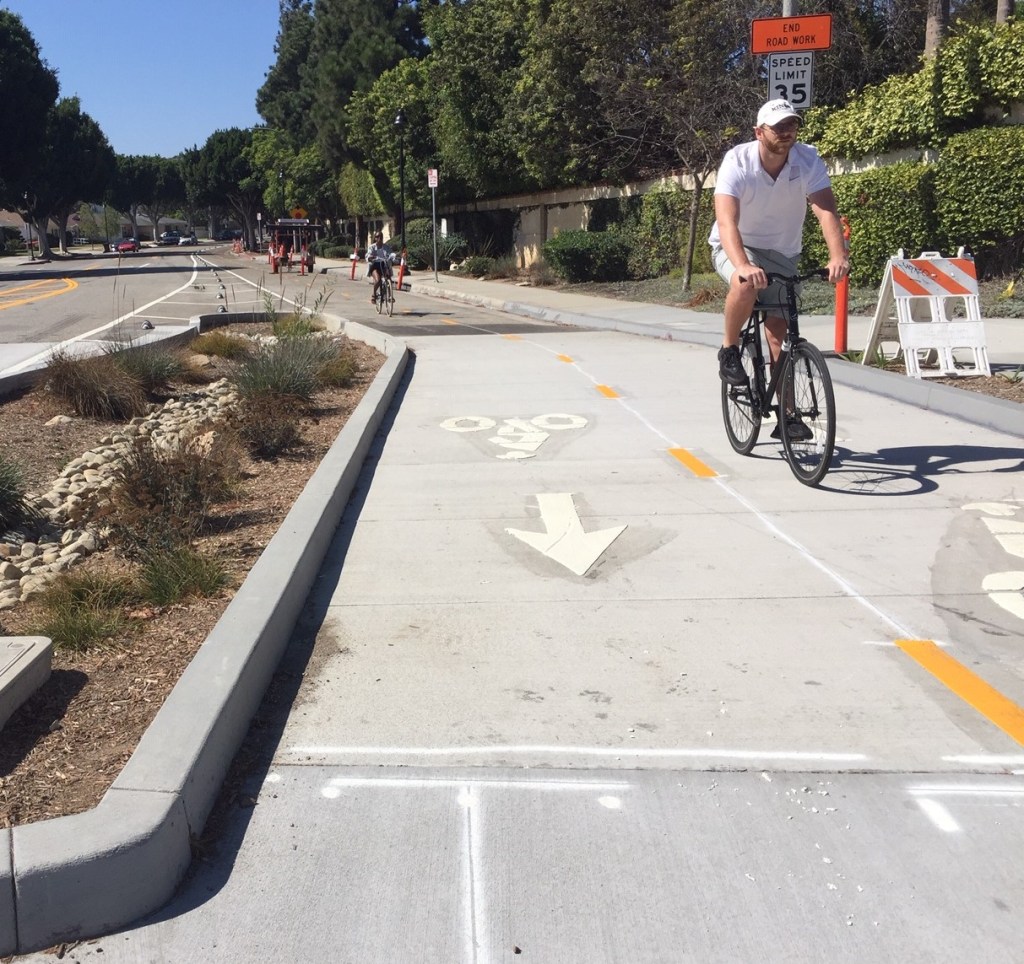 Eyes on the Street: New Two-Way Protected Lanes on Elenda in Culver City