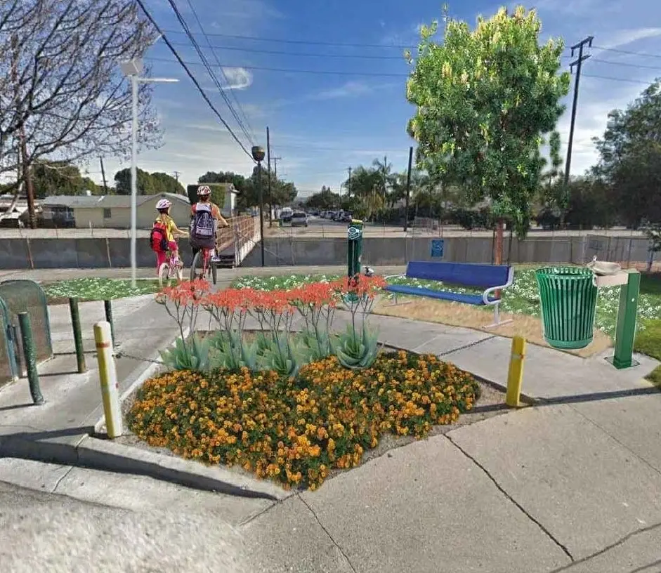 Rendering of Big Dalton Wash Trail Greenway. Image: City of Baldwin Park