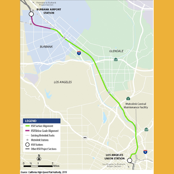 High-Speed Rail Authority Approves Environmental Docs for Burbank-to-Los Angeles Segment