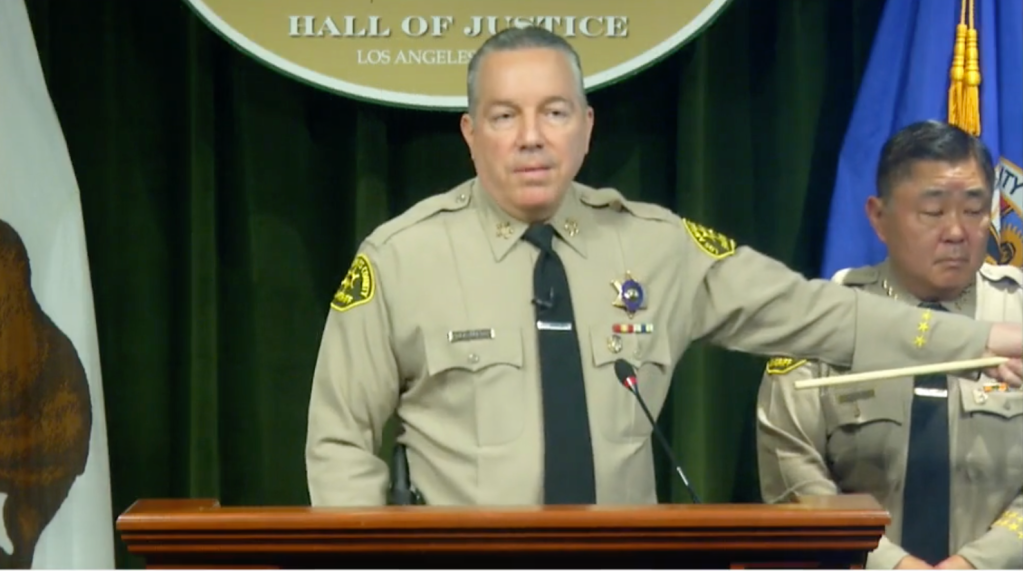 Villanueva Threatens to Pull LASD Out of Metro’s Multi-Agency Policing Contract this July in Grievance-Laced Press Conference