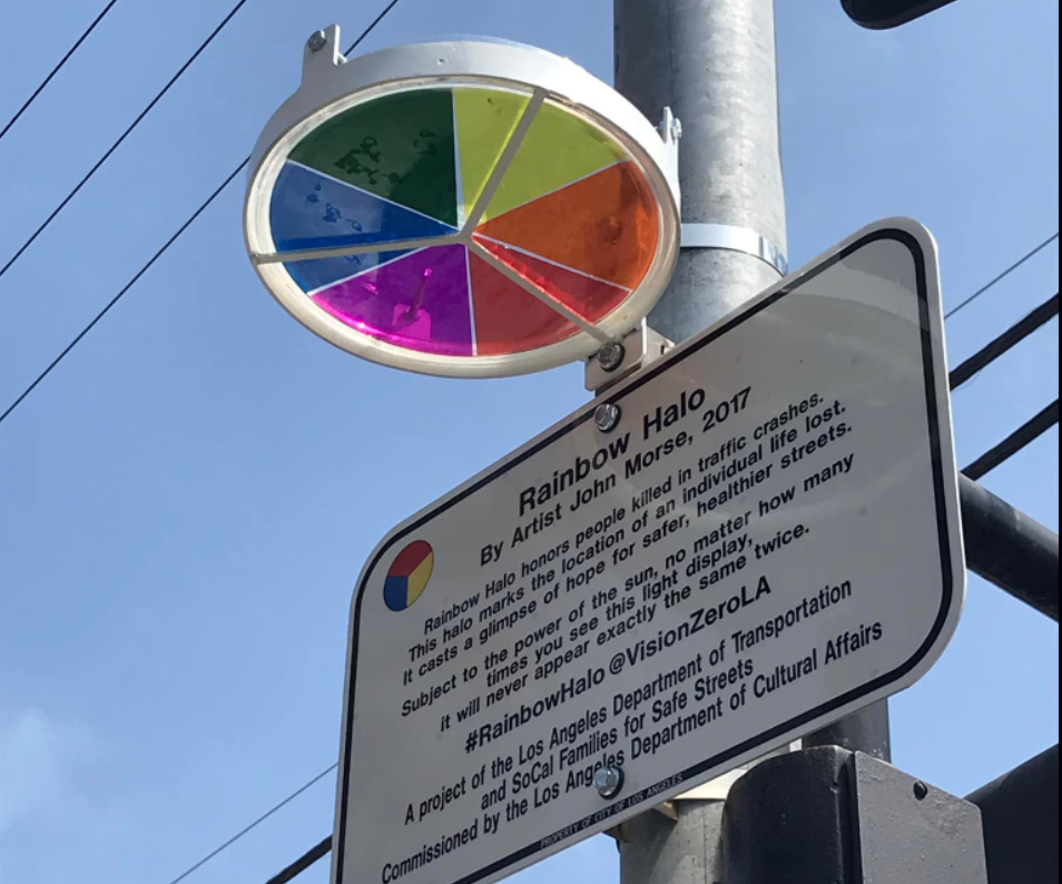 Eyes on the Street: Rainbow Halo Rises in Venice, Commemorating Prynsess Brazzle