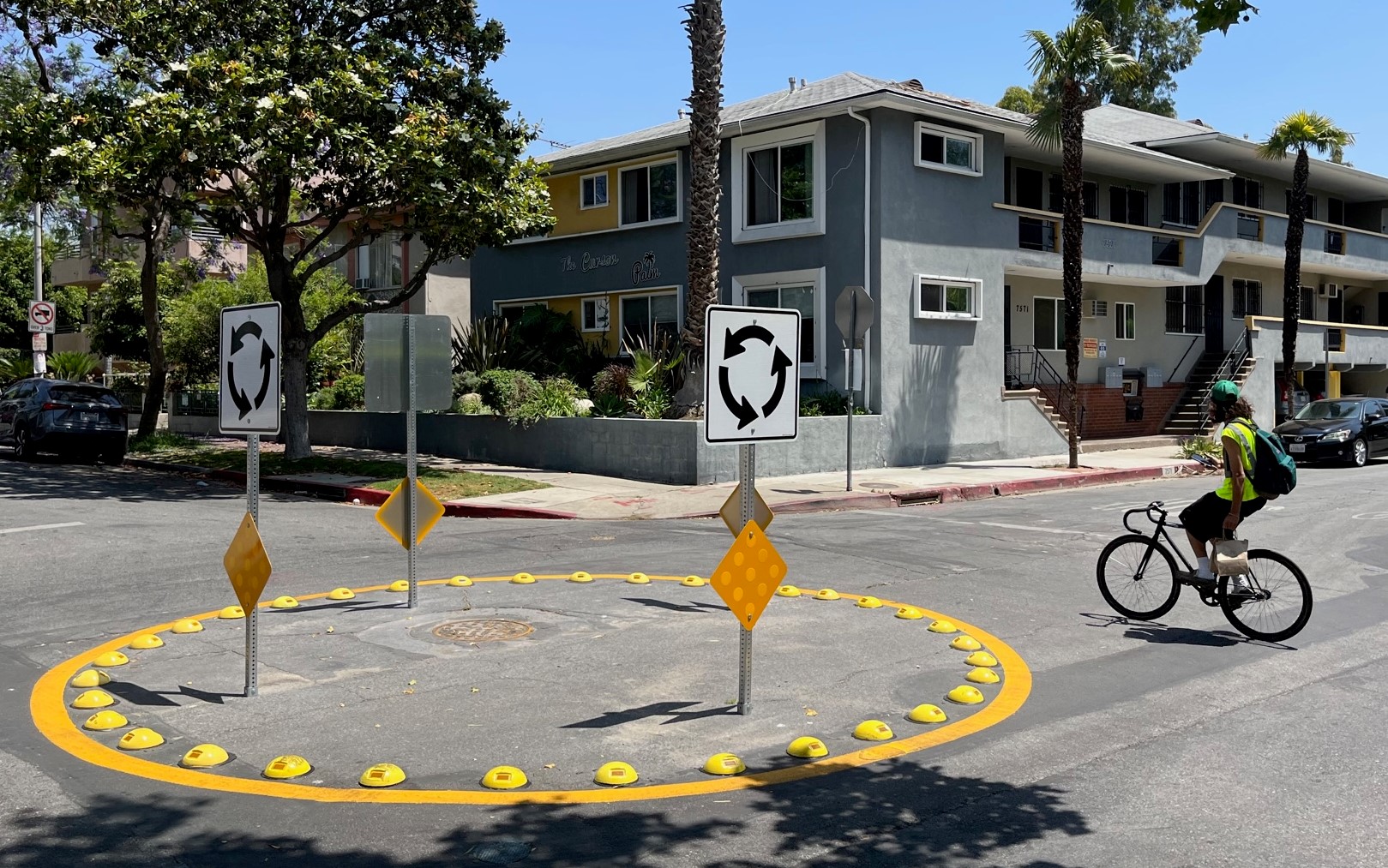 Mini-roundabout at xxxx