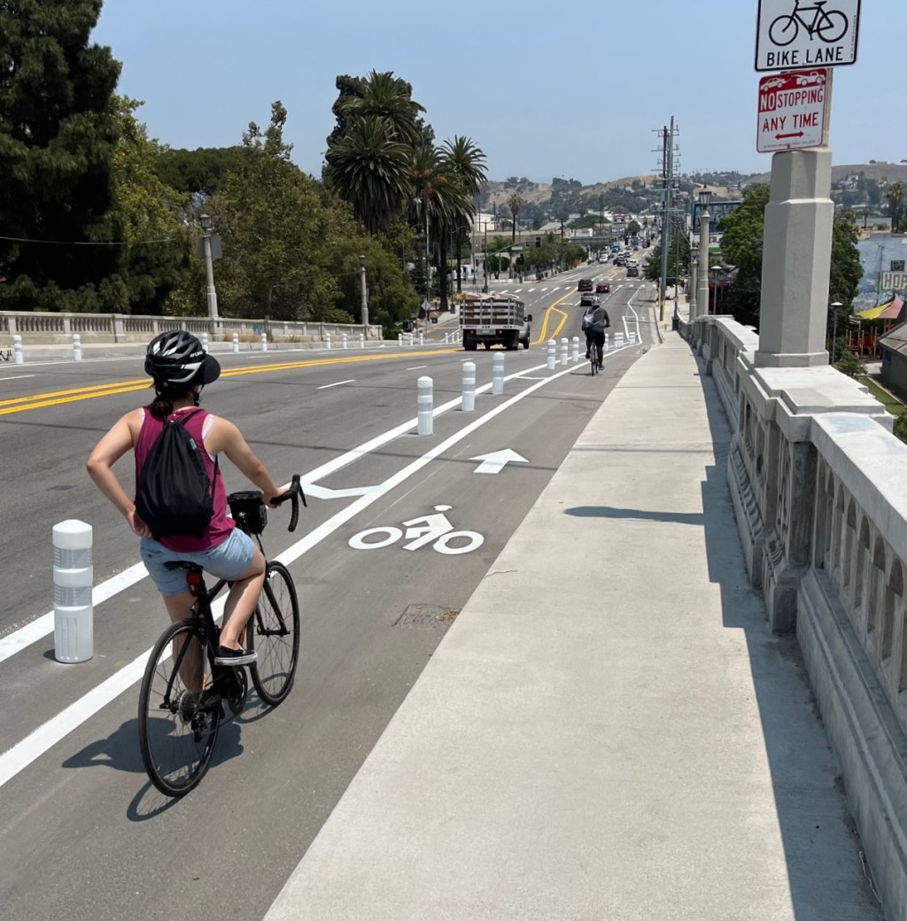 Four Years Late, North Spring Street Bridge Bike Lanes Installed