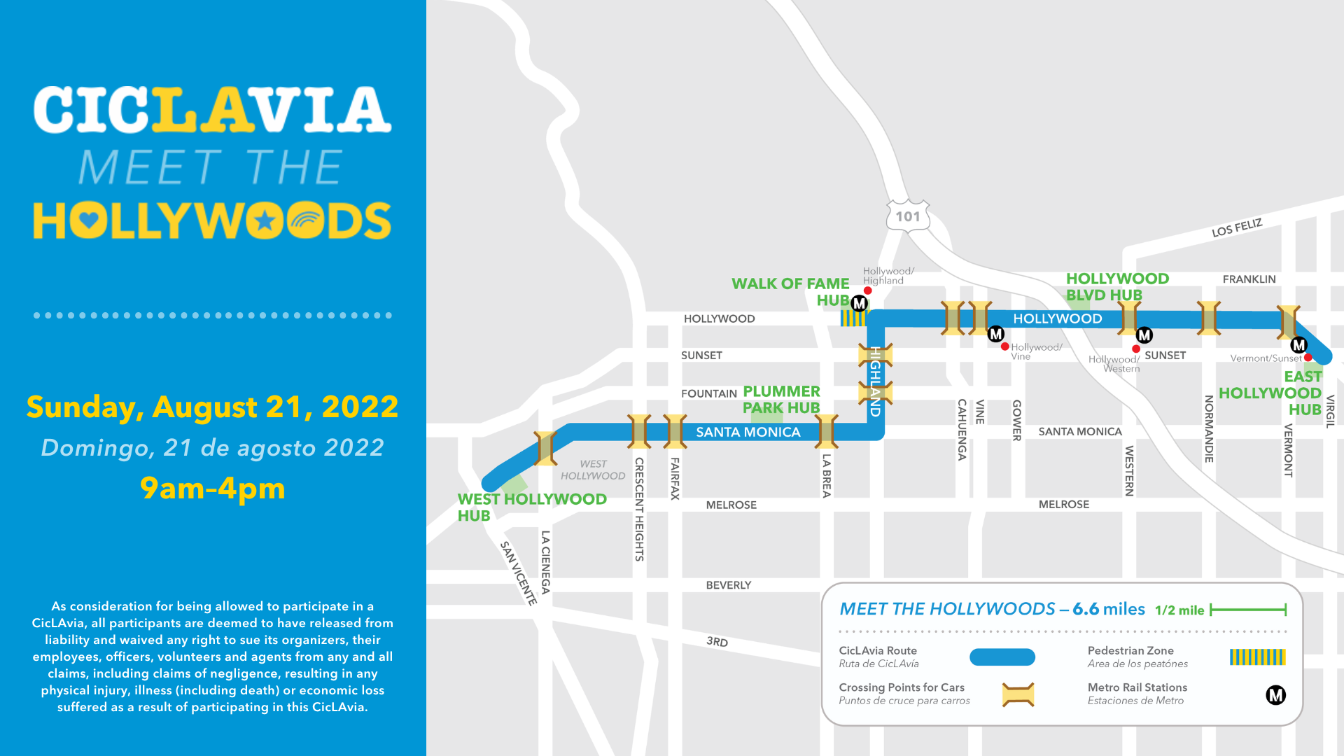 CicLAvia opens streets in West Hollywood, Hollywood and East Hollywood this Sunday