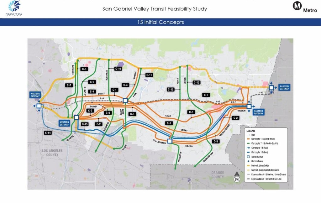 Two Bus Rapid Transit concepts announced from SGV’s Transit Feasibility Study