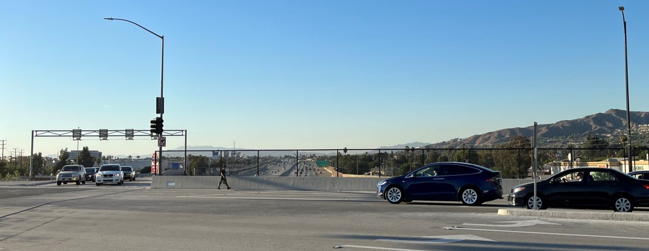 Streetsblog oberserved two pedestrians using the
