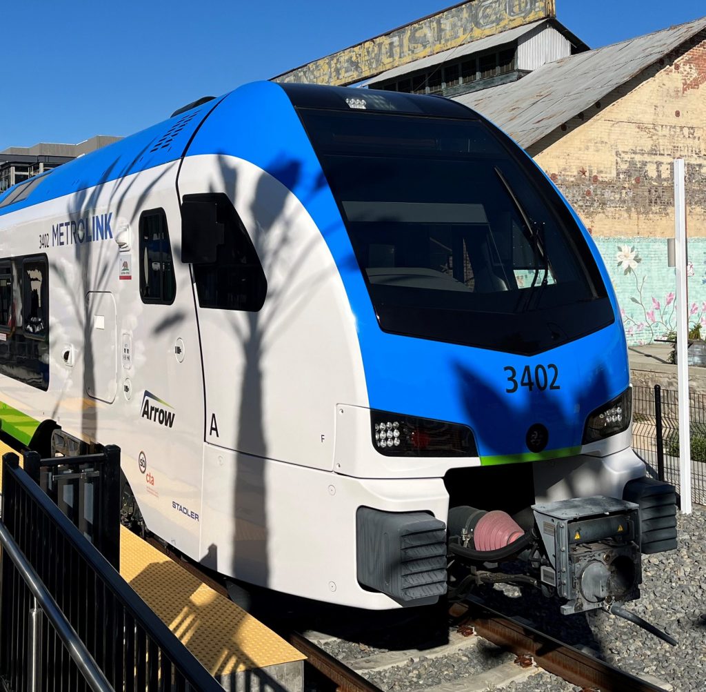 Ribbon Cut for New Arrow Train Service from Redlands to San Bernardino