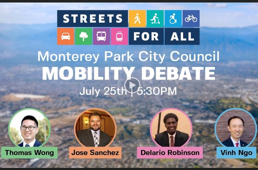 Monterey Park City Council Candidates Debate Mobility
