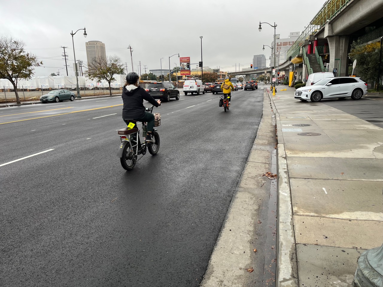 StreetsLA recently repaved N. Spring Street in Chinatown