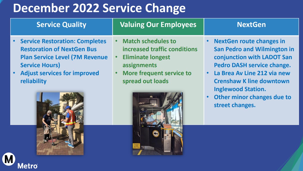 Metro service restoration