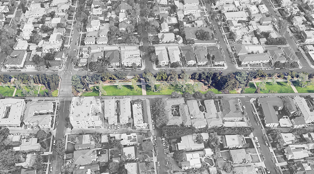 San Vicente Park at Curson Avenue