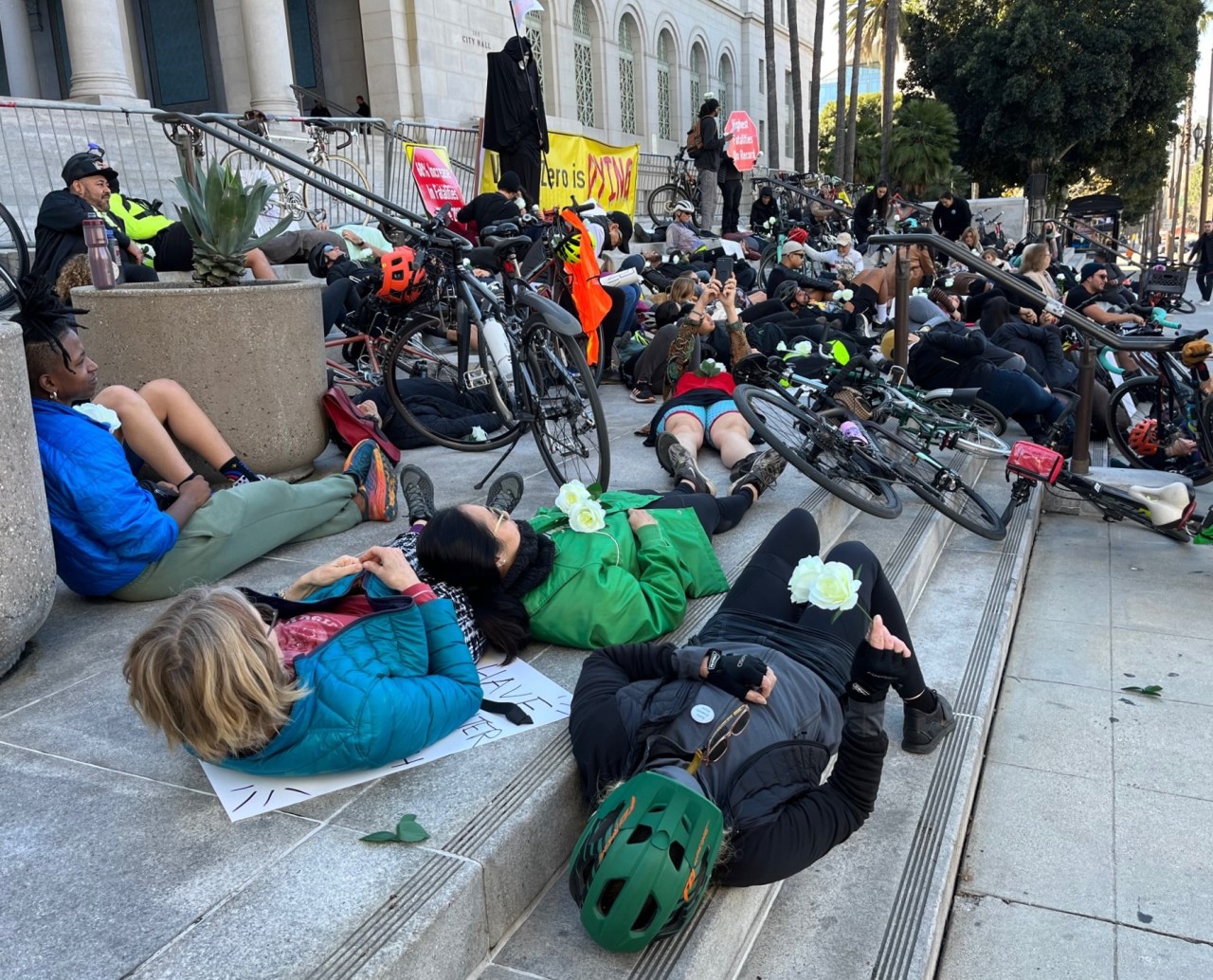Saturday's die-in rally