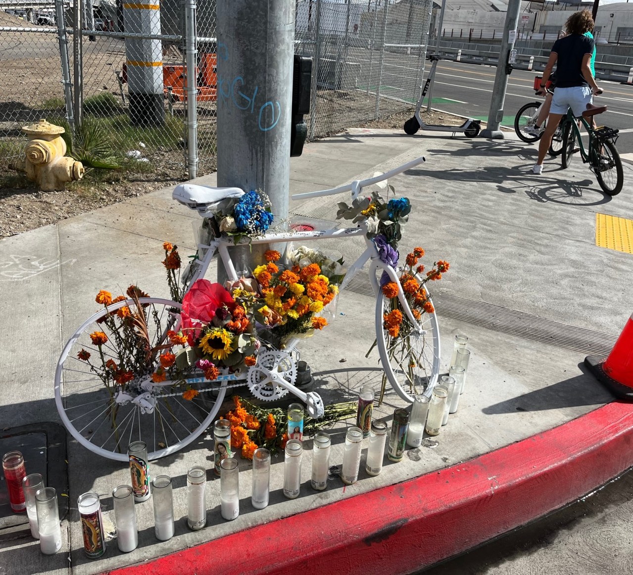 Ghost bike memorial to xxxx