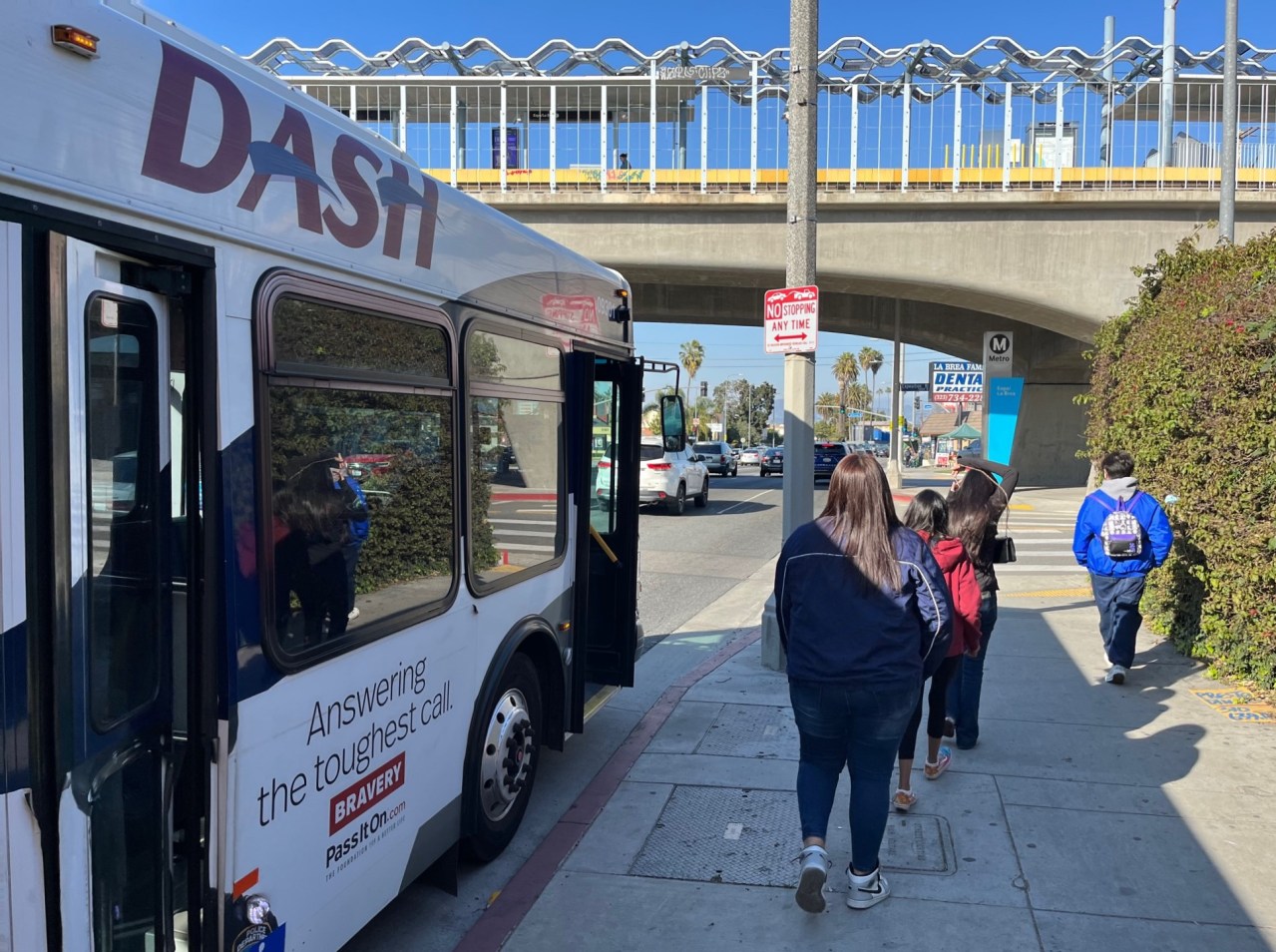 Councilmember Hutt has not yet approved La Brea bus lane connections to the Metro Expo Line Station