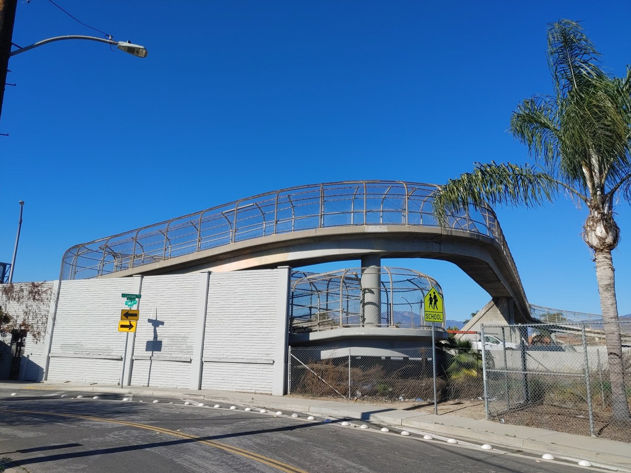 The 60 Freeway overpass behind South El Monte High School. Credit: Chris Greenspon/SBLA