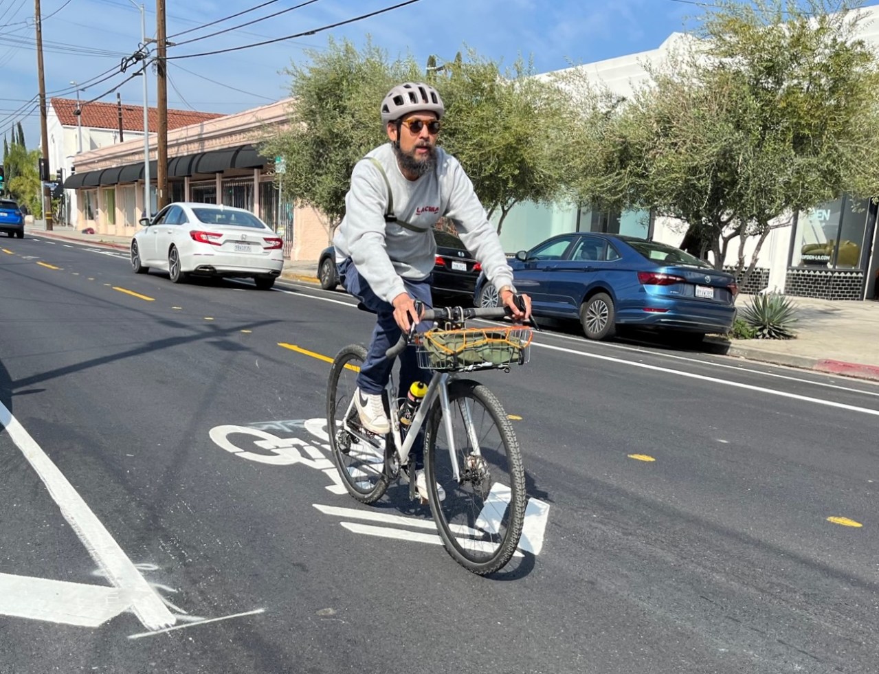 Fountain's eastbound sharrows remain