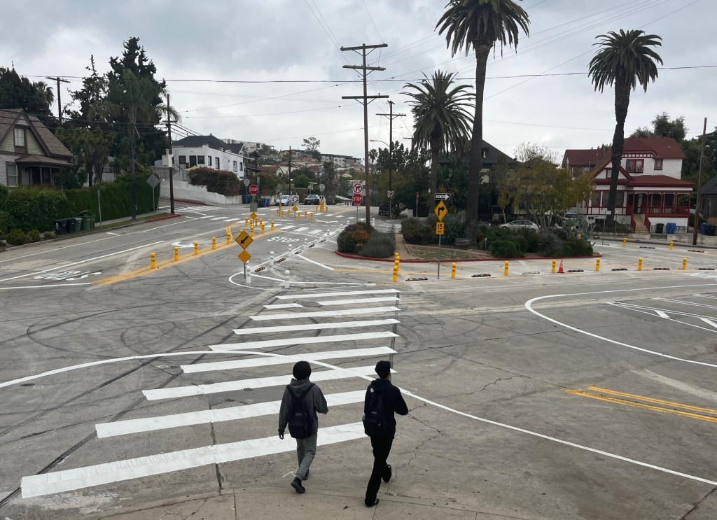 Eyes on the Street: Angelino Heights Anti-Racing Roadway Redesign Nearly Complete