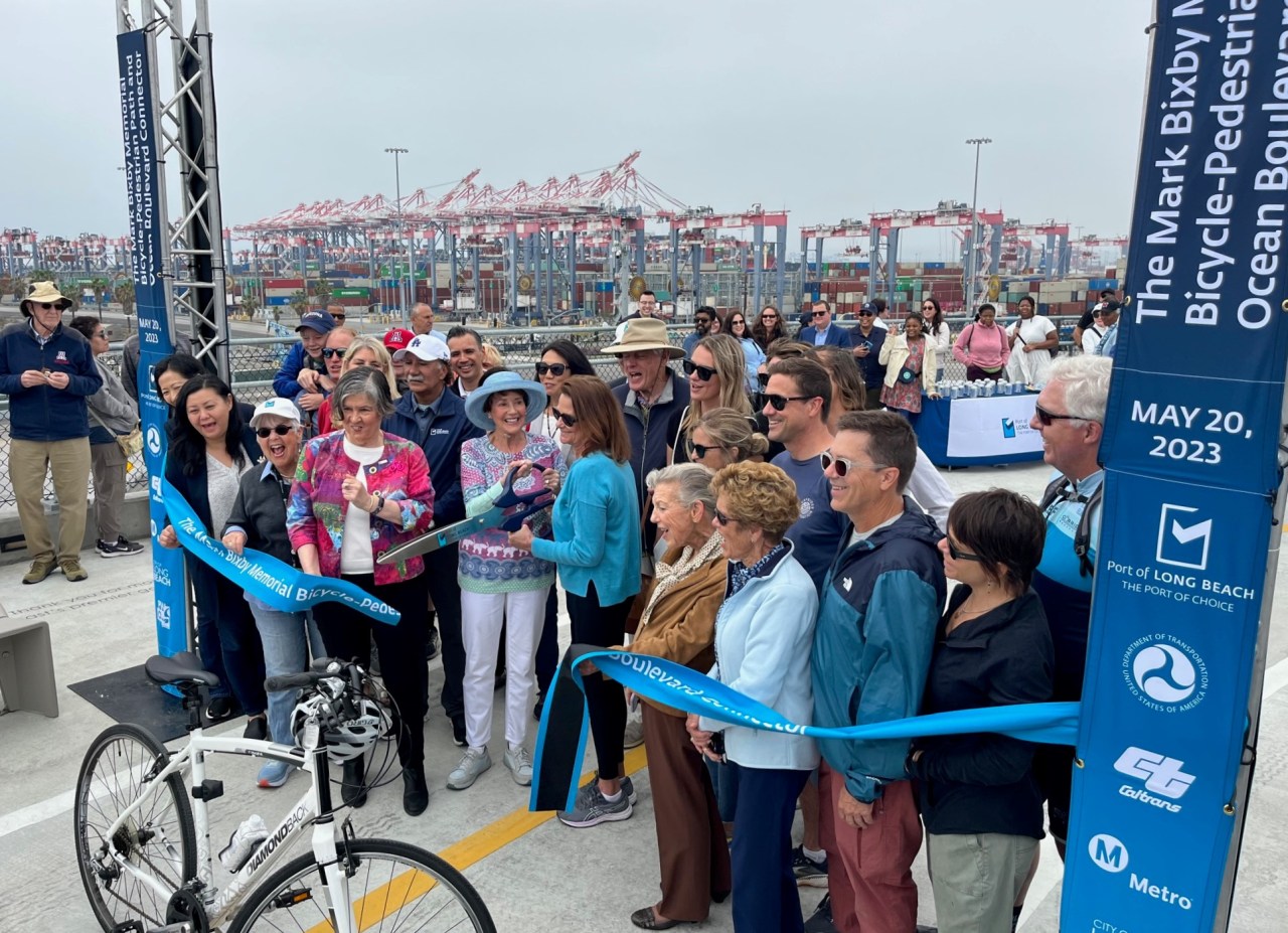 Ribbon-cutting for the new