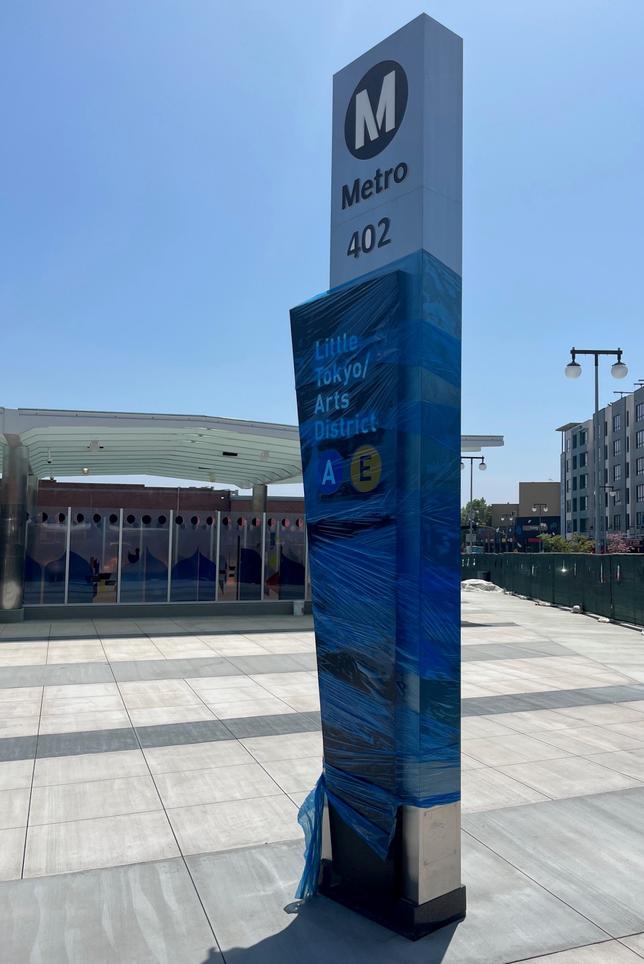Regional Connector Little Tokyo Station under construction last month