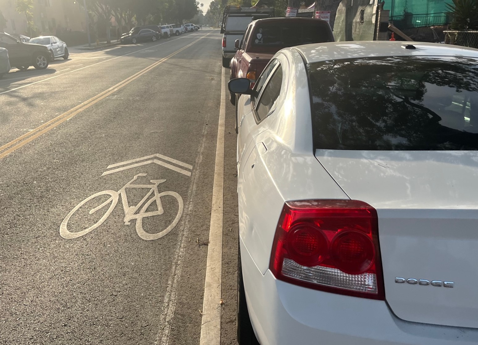 Sharrow Example Eyes on the Street: Are L.A.'s Latest Worst Sharrows on Slauson Avenue ...