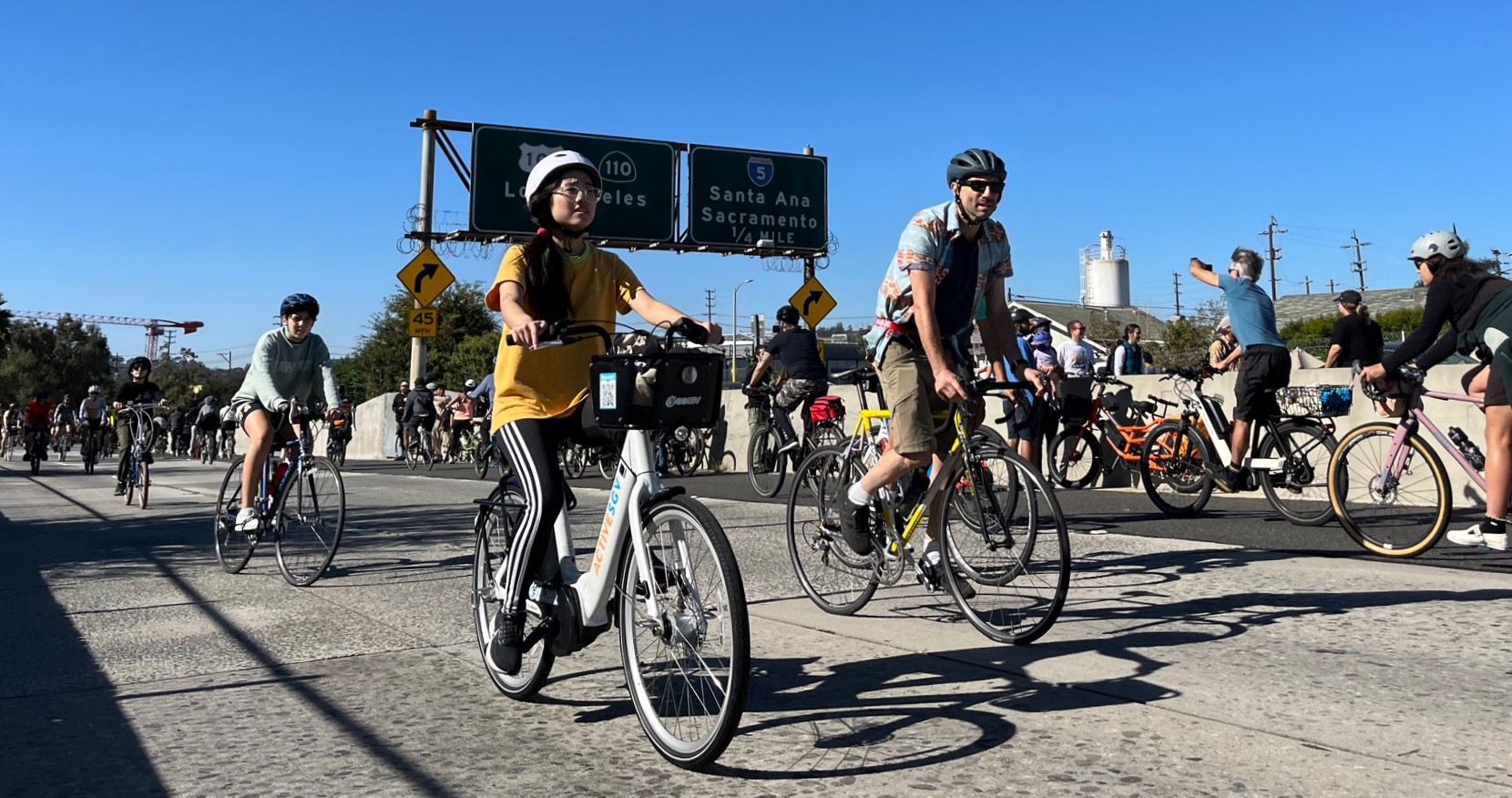 Tens of Thousands of Angelenos Bike, Walk, Run, Skate the 110