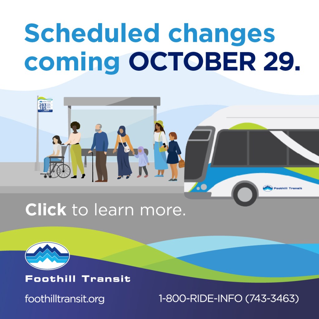 Foothill Transit to Adjust Numerous Bus Routes this Month