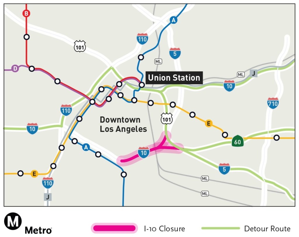 Tips on Getting Around During the Downtown 10 Freeway Closure