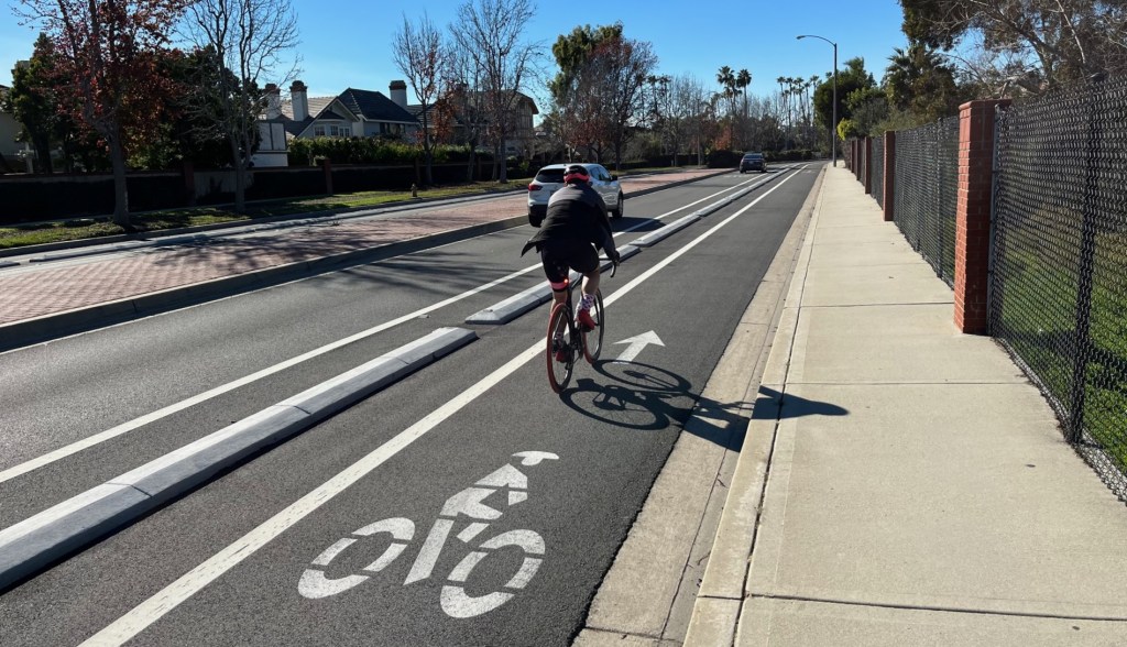 Long Beach’s Concrete Curb-Protected Bike Lanes