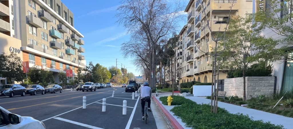 Eyes on the Street: Parking Protected Bike Lanes on Variel