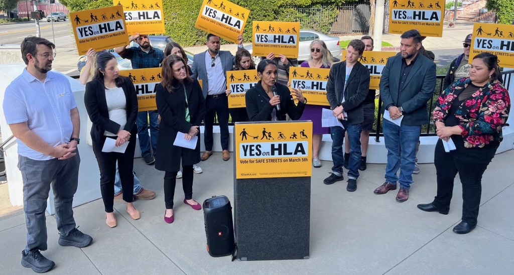 City Leaders Rally in Support of Measure HLA – the Healthy Streets Initiative