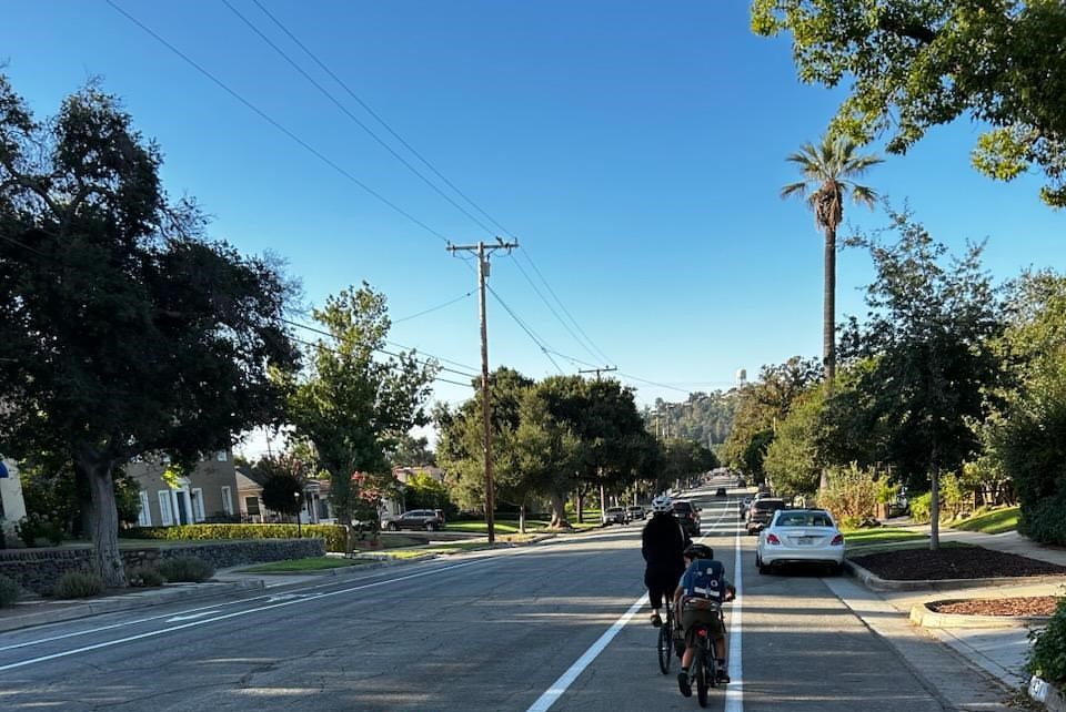 South Pasadena Bike Lanes on Grand Are Here to Stay