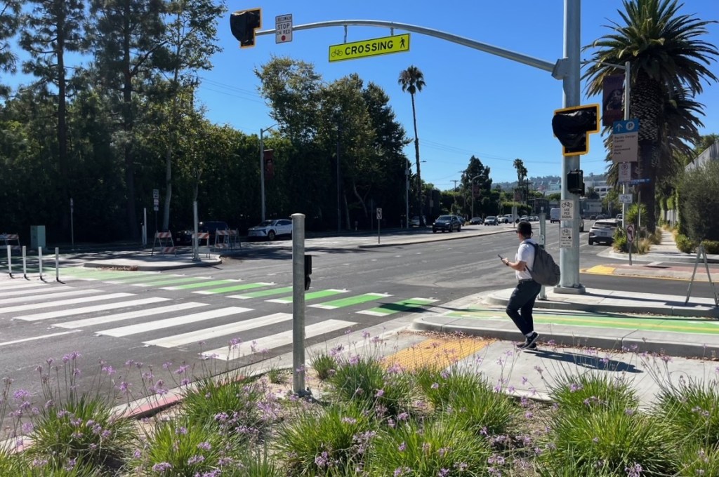 Eyes on the Street: WeHo Ped/Bike Crossing Nearly Completed