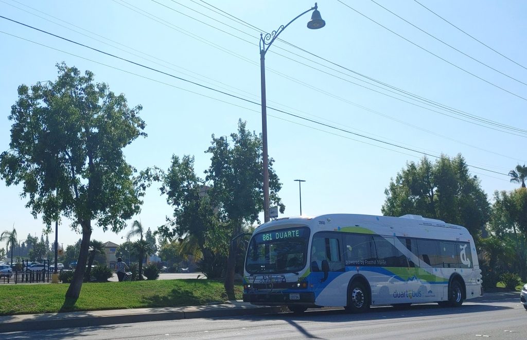 Duarte Renews E-Bus Contract with Foothill Transit