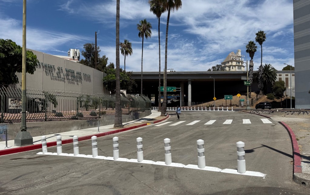 L.A. City Closes Huge Slip Lane in Hollywood