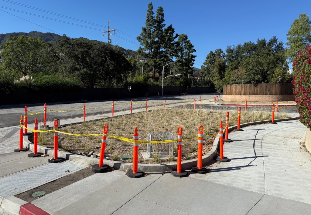 Eyes on the Street: Traffic Calming Rain Gardens Nearly Completed in Glendale
