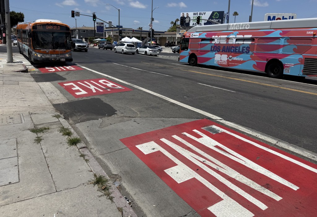 New Peak-Hour Bus Lanes on Florence and on Alvarado