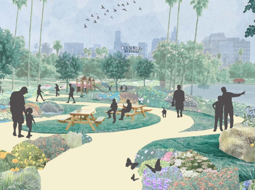 L.A. City Reconnecting MacArthur Park Plan Calls for Closing Parts of Wilshire Boulevard