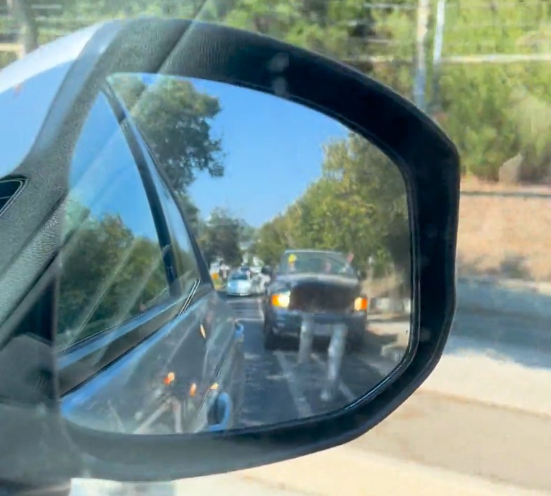Driver Smashes Plastic Bollards on Santa Monica’s 23rd Street Bike Lane
