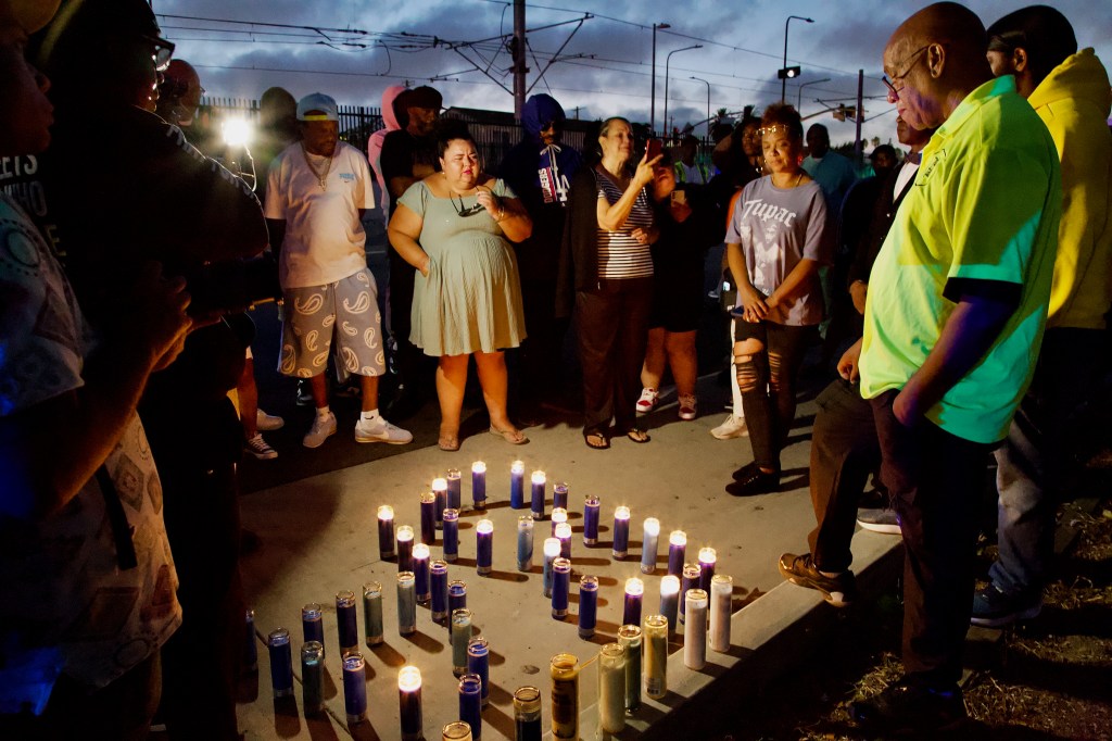 Close Friends, Family Hold Emotional Vigil for Reginald Foreman, 2nd Call Worker Gunned Down While Cleaning Up Crenshaw Blvd.