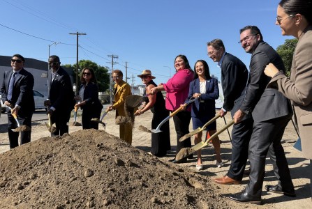 L.A. City Breaks Ground on Spring/Alameda Bike/Walk Improvements