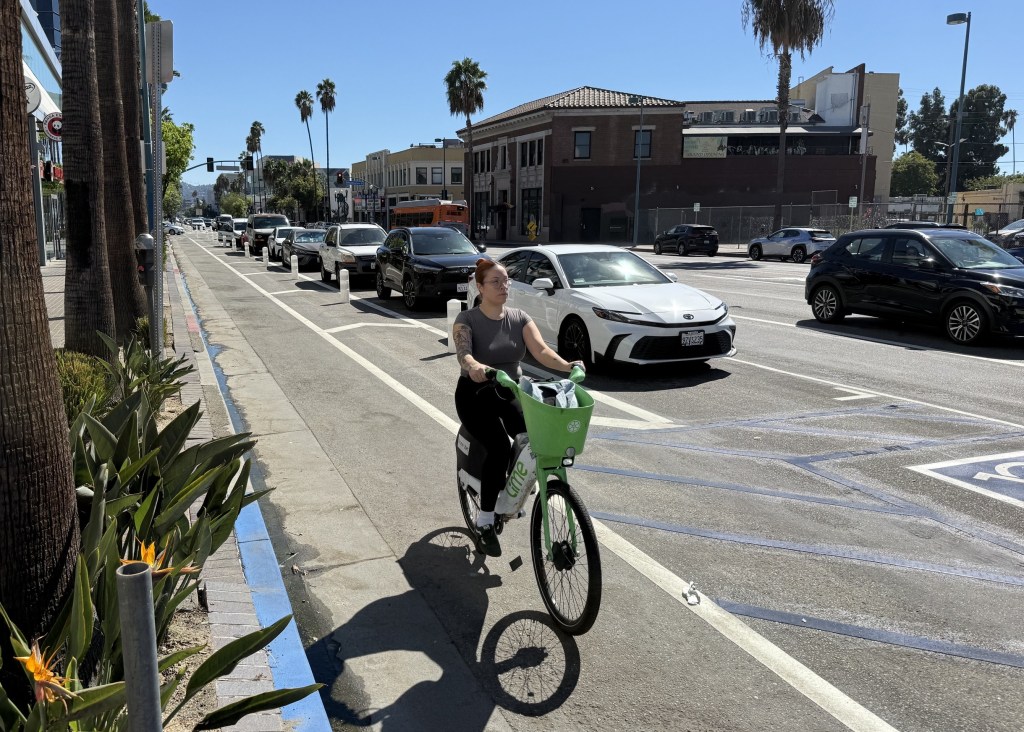 Eyes on the Street: New Bike Lanes on Lankershim and near Expo Park